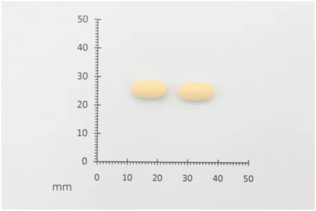 比肺思達膜衣錠200毫克外觀