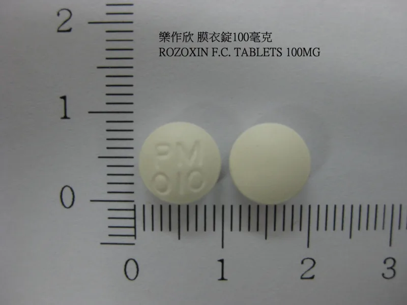 樂作欣 膜衣錠100毫克外觀