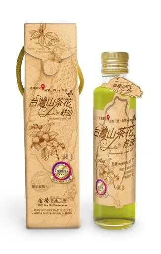 台灣山茶花籽油300ml 外包裝