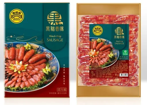 820g原味黑豬香腸禮盒(新)－真空 外包裝