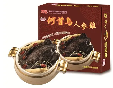 何首烏人蔘雞禮盒 外包裝