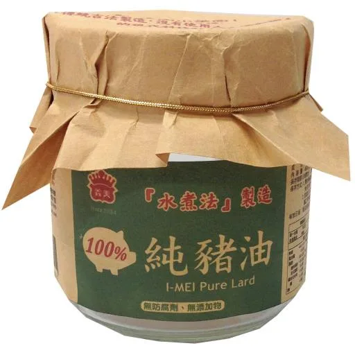 義美純豬油(水煮法製造) 外包裝