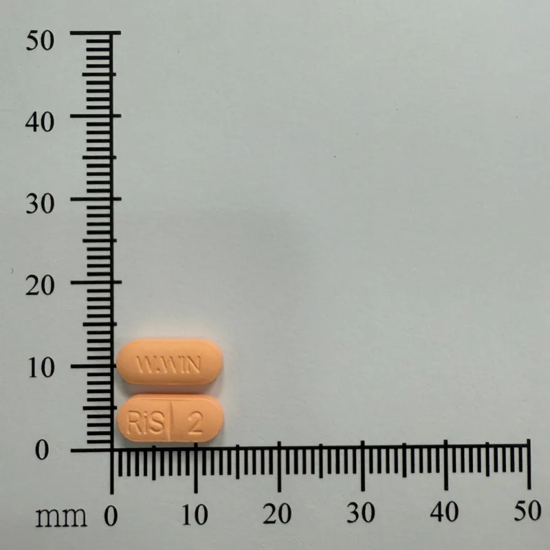 鴻汶理思得膜衣錠2毫克外觀