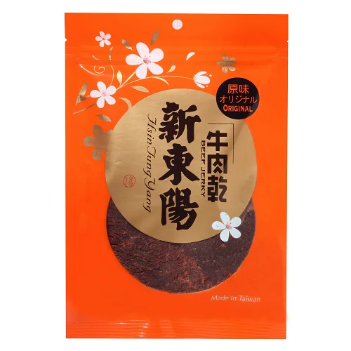 新東陽原味牛肉乾包120G 外包裝