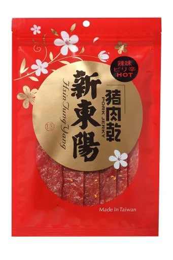 新東陽辣味豬肉乾包125G 外包裝