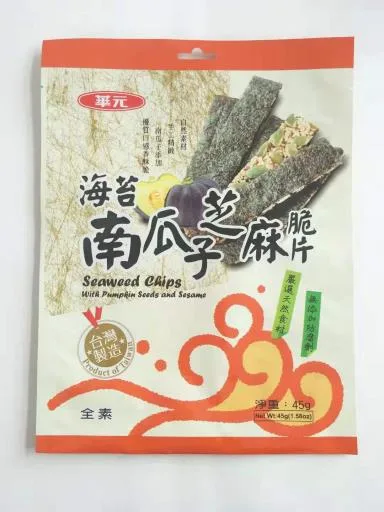 華元海苔南瓜子芝麻脆片 外包裝