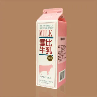 雪比特級牛乳(乳飲品) 外包裝