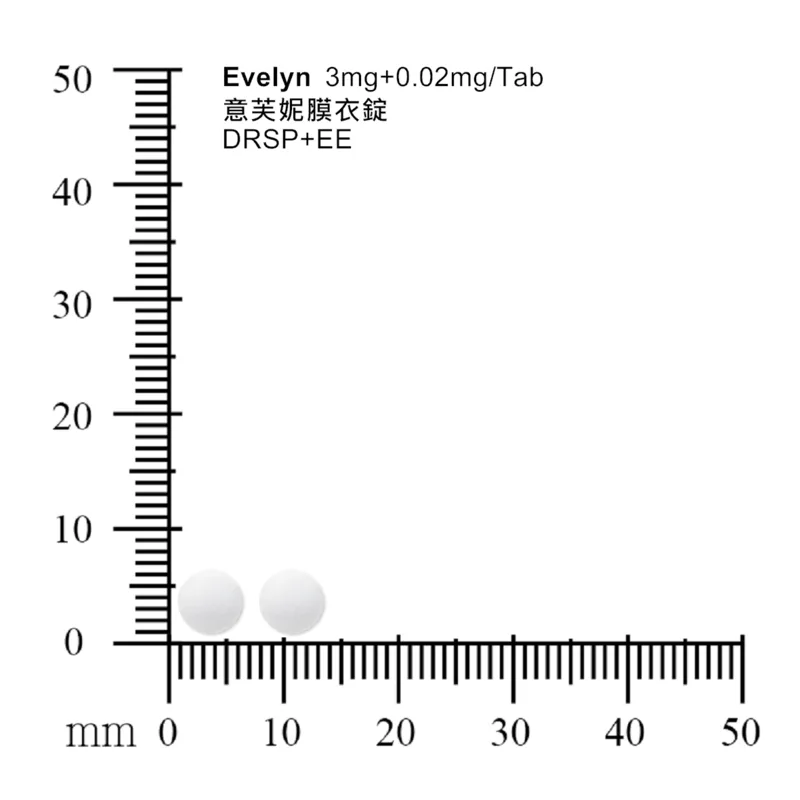 意芙妮膜衣錠外觀