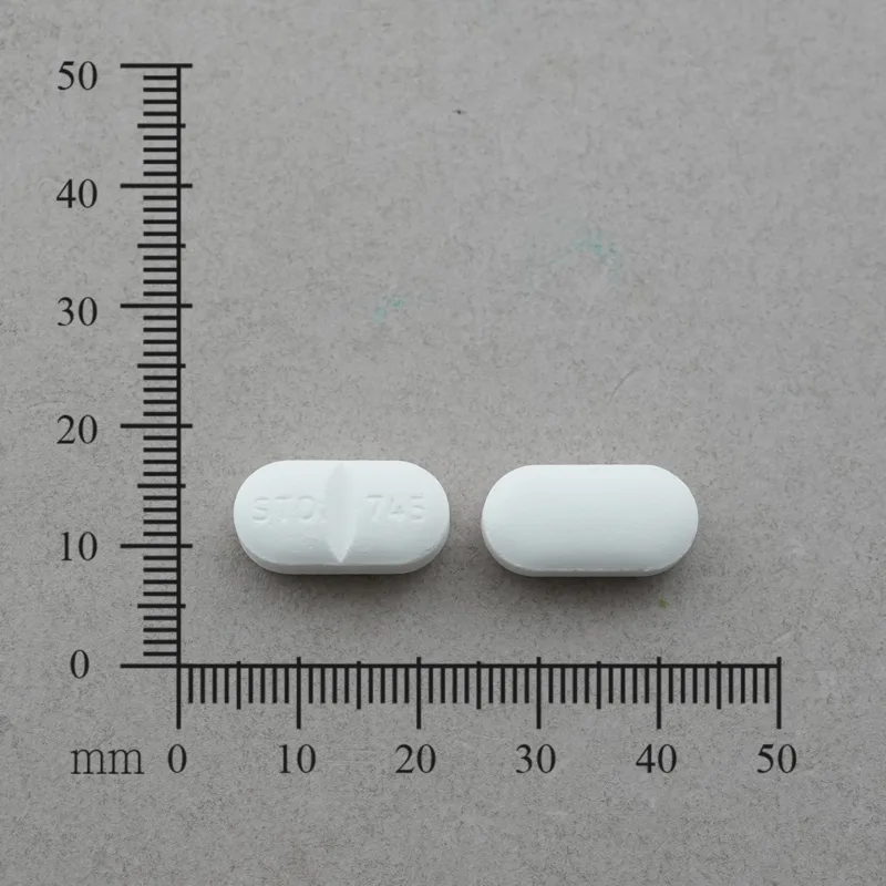 "生達"伏糖膜衣錠850毫克外觀