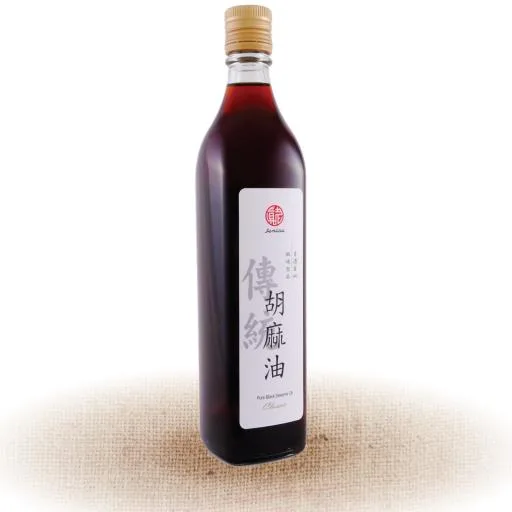 真老冷壓純胡麻油500ml 外包裝