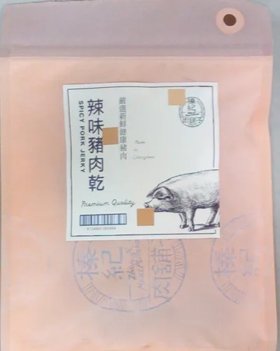 辣味豬肉乾 外包裝