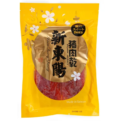 新東陽蜜汁豬肉乾包145G 外包裝