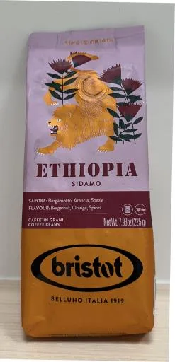 BRISTOT伊索匹亞西達摩咖啡豆 外包裝