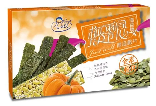 輕零食盒裝-海苔南瓜脆片 外包裝