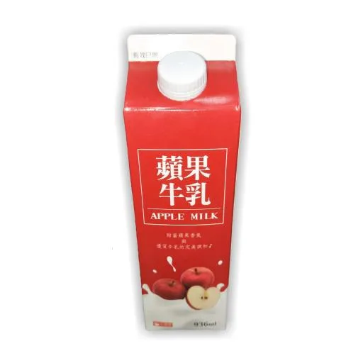 大潤發代工蘋果牛乳936ml 外包裝