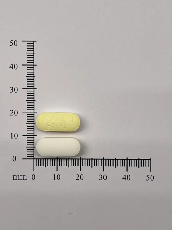 普拿疼伏冒加強錠外觀
