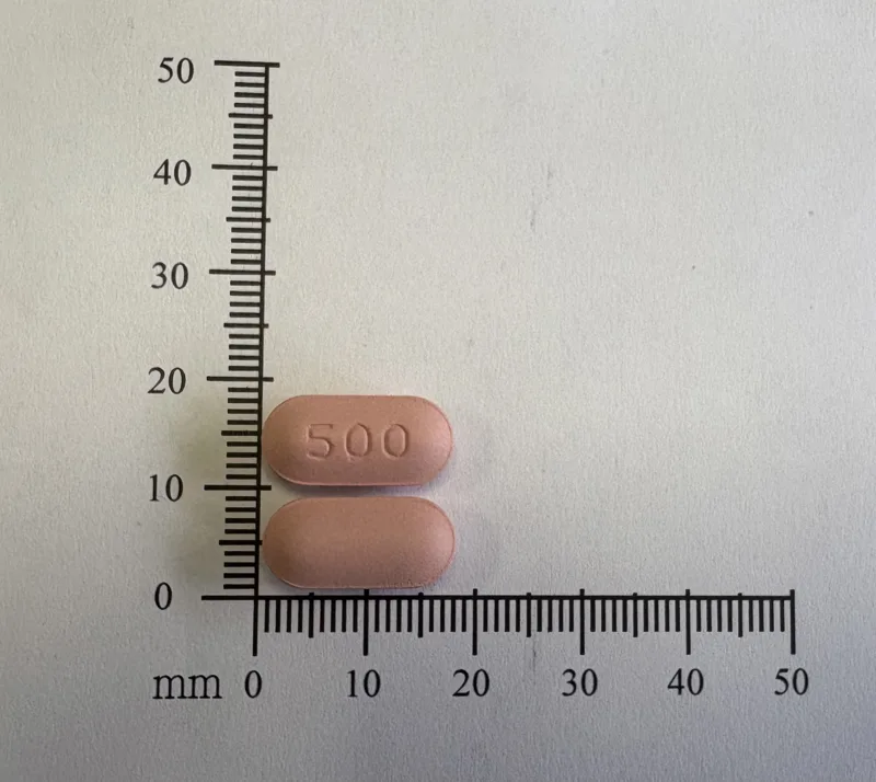 克癌特膜衣錠500毫克外觀