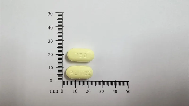 平福樂欣膜衣錠750毫克外觀