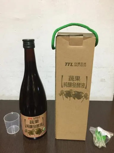 0.6公升台酒蔬果純釀酵素液 外包裝