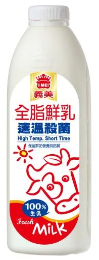 義美全脂鮮乳 1000ml 外包裝