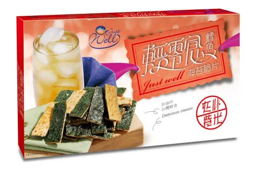 輕零食盒裝-鱈魚紫米海苔脆片(紫米脆片) 外包裝