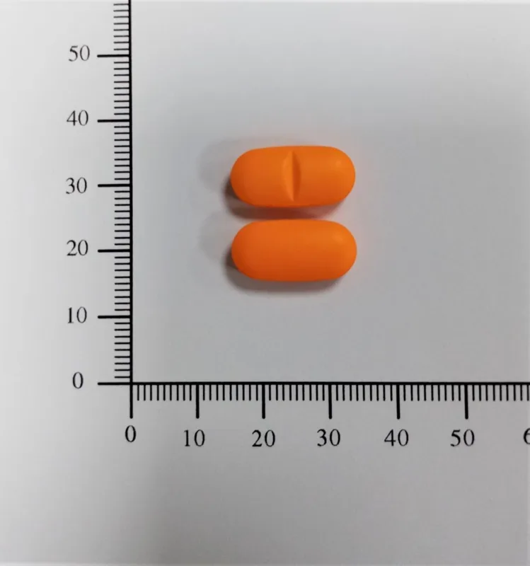 愛伏炎膜衣錠400毫克外觀