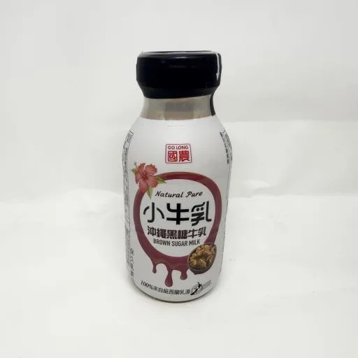 國農(PP) 沖繩黑糖牛乳215ml(保久乳飲品) 外包裝