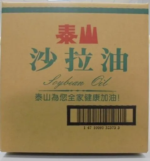 泰山大豆沙拉油600ml 外包裝