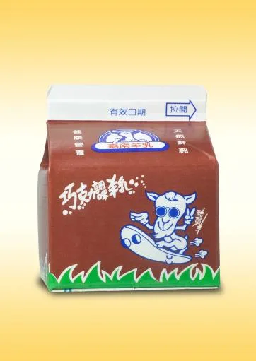 180毫升紙盒裝巧克力調味羊乳 外包裝