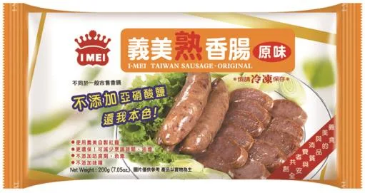 義美熟香腸(原味) 外包裝