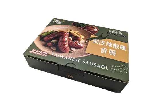 台酒剝皮辣椒雞香腸 外包裝