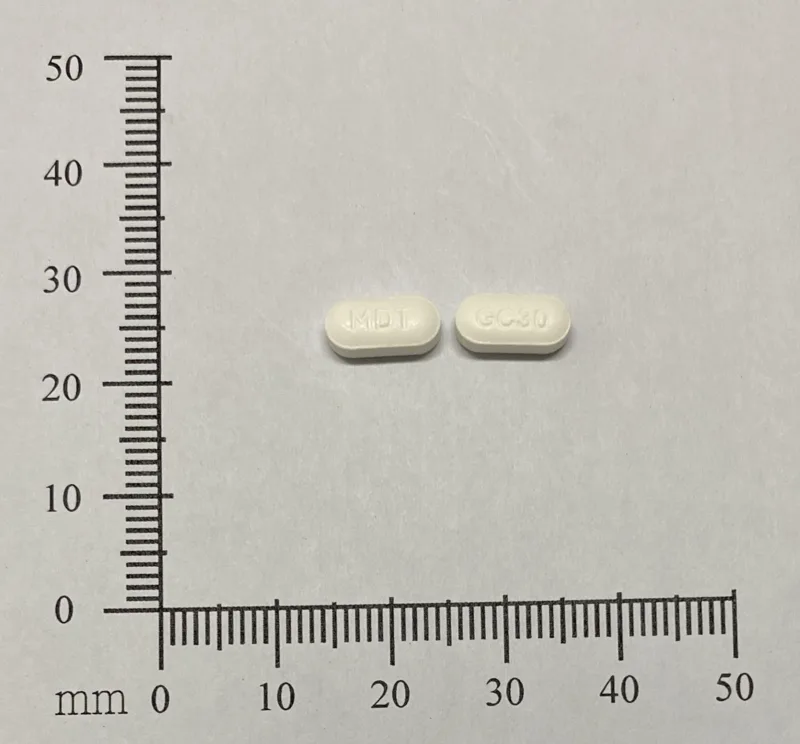 刻利糖持續性藥效錠 30 毫克外觀