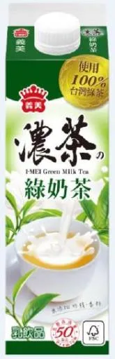 義美濃綠奶茶 925ml 外包裝