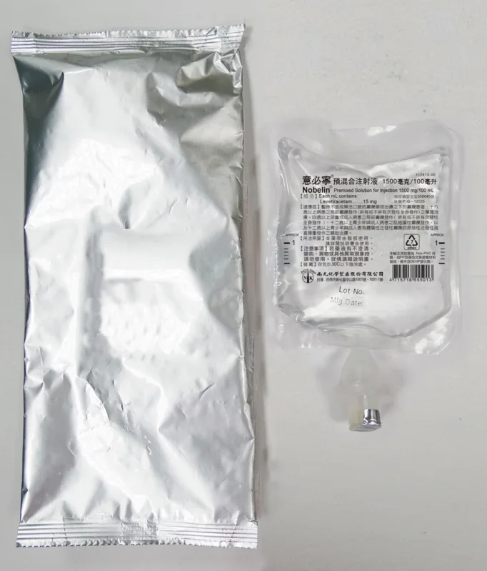 意必寧 預混合注射液1500毫克/100毫升外觀