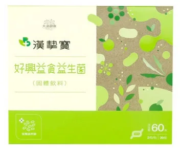 上海大漢-漢摯寶-好興益食益生菌固體飲料2g*30包/盒 外包裝