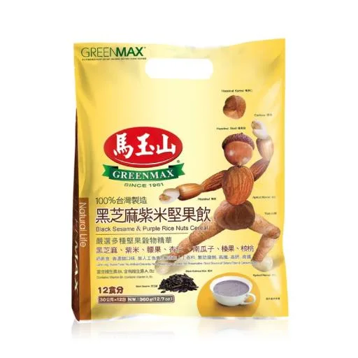 黑芝麻紫米堅果飲30g×12pcs(包) 外包裝