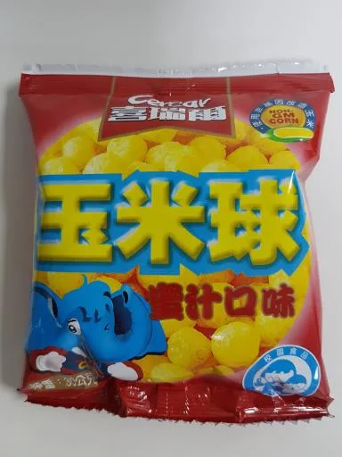喜瑞爾玉米球蜜汁口味 外包裝