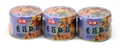 香菇麵筋 (罐三入) 外包裝
