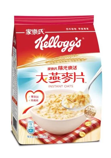 家樂氏陽光樂活大燕麥片 外包裝