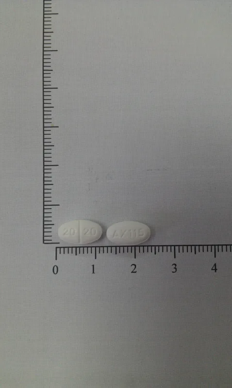 凡脂妥膜衣錠20毫克外觀