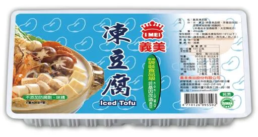 義美凍豆腐 400g 外包裝