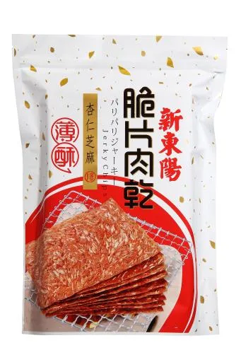 杏仁芝麻薄脆片肉乾(大) 外包裝