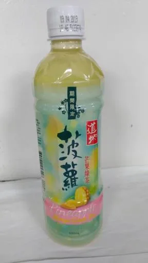 道地菠蘿芒果綠茶500mL 外包裝