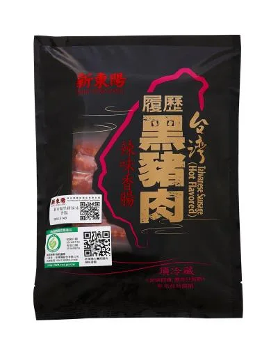 新東陽黑豬辣味香腸600g 外包裝