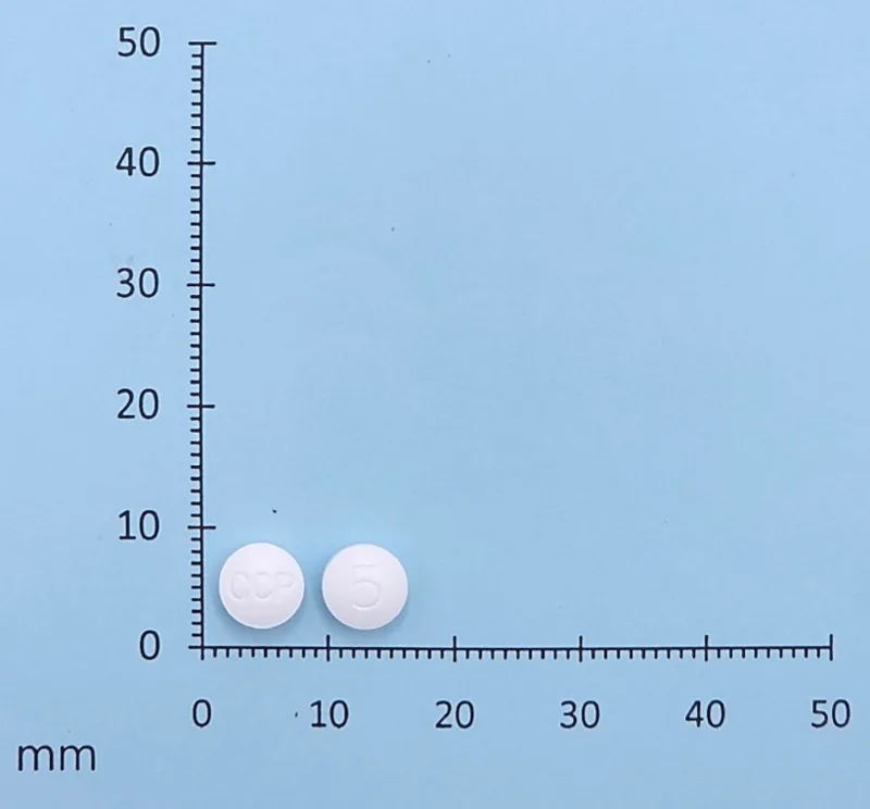 得憶膜衣錠5毫克外觀
