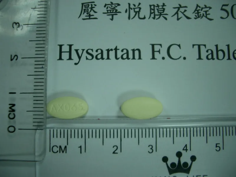 肯脈柔膜衣錠 50/12.5 毫克外觀