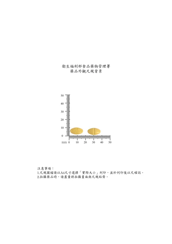 "南光"樂得膜衣錠100毫克外觀