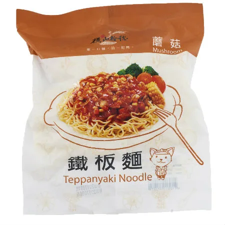 橫山拾穗鐵板麵-蘑菇口味 外包裝