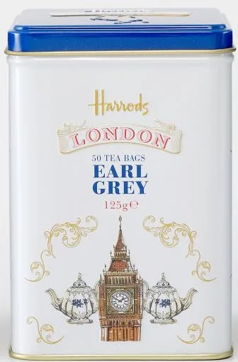 HARRODS 插畫倫敦 伯爵茶茶包(50入) 外包裝