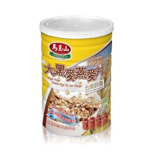 馬玉山高纖大黑麥燕麥片800g(鐵罐) 外包裝